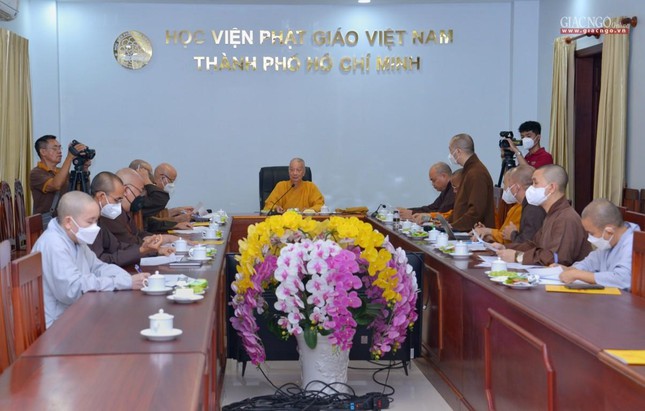 Buổi họp thảo luận và thống nhất nhiều nội dung liên quan tới việc đào tạo, công tác xây dựng của Học viện