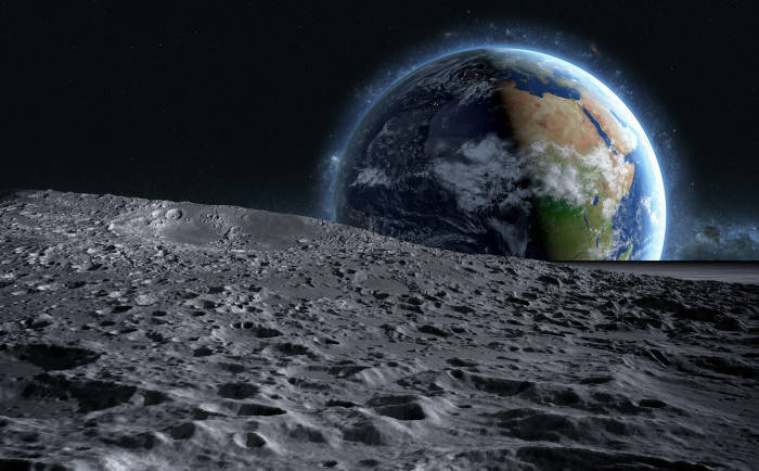 Các phi hành gia mang đất từ mặt trăng trở lại. (Nguồn: Sohu)