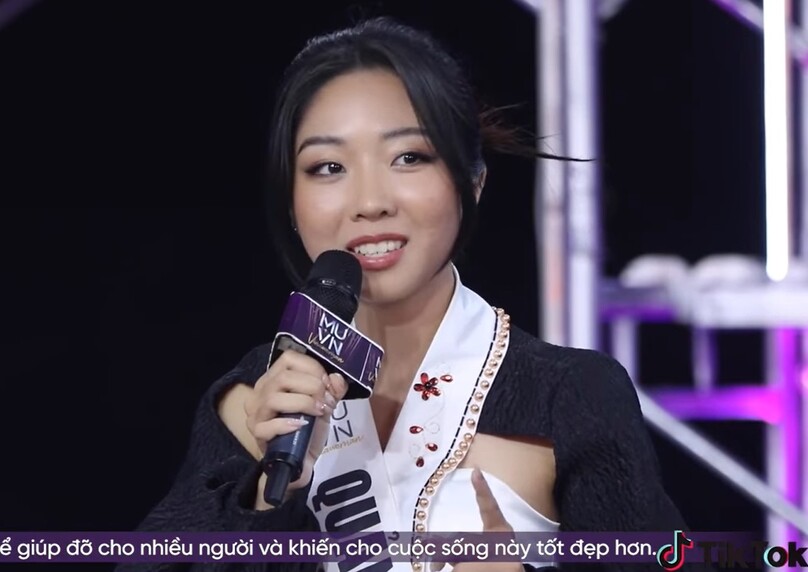 ...và Nguyễn Hoàng Yến tham gia tranh biện tại thử thách trong tập 6 'Tôi là Hoa hậu Hoàn vũ Việt Nam'.