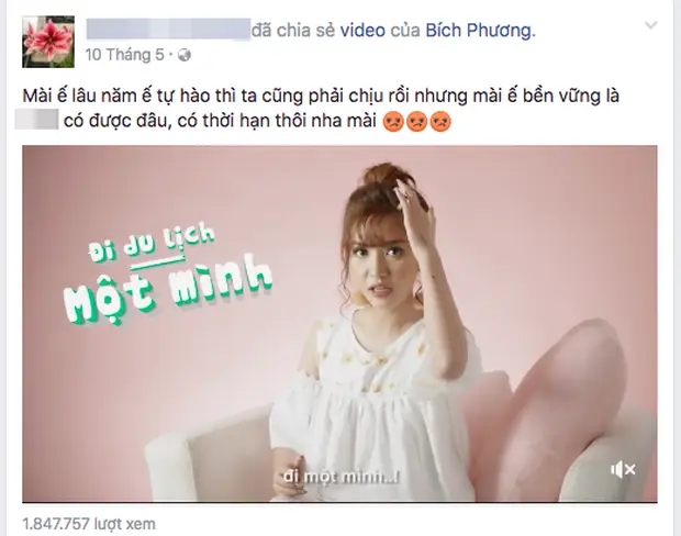 Những lần 'troll' con gái trên mạng xã hội của mẹ Bích Phương đã trở thành 'tiết mục giải trí' của fan nữ ca sĩ. Ảnh: Chụp màn hình