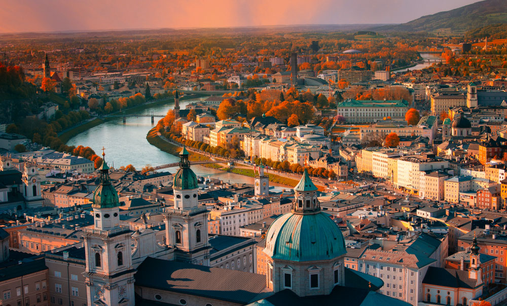 Thủ đô Viên của nước Áo đứng đầu danh sách là thành phố đáng sống nhất thế giới. Ảnh INT