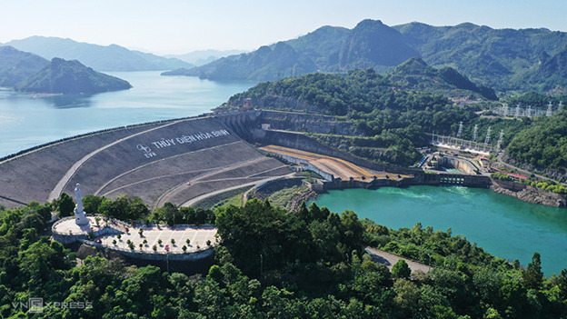 Thủy điện Hòa Bình là công trình nhà máy thủy điện lớn nhất tại Đông Nam Á. (Ảnh Thủy điện Hòa Bình)