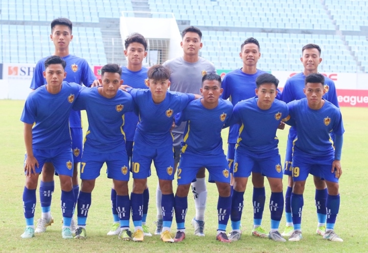 Đội trẻ Quảng Nam thi đấu tại giải hạng Nhì Quốc gia 2023. (Ảnh: VFF)