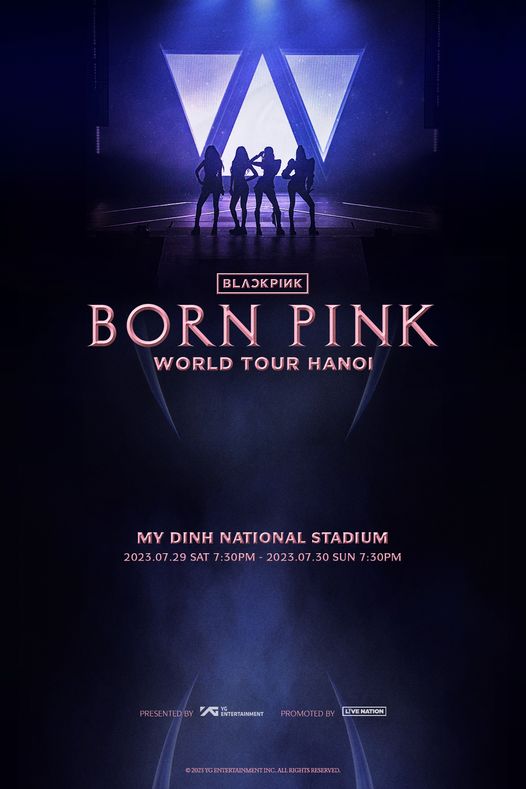 Blackpink xác nhận tổ chức world tour 'Born Pink' tại Hà Nội. Ảnh: Blackpink