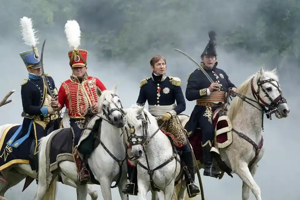 Người dân tham gia tái hiện Trận chiến Waterloo tại Bỉ. (Ảnh: Pier Marco Tacca/Getty Images)