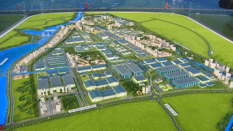 Phối cảnh một khu công nghiệp lớn đang triển khai tại Thái Bình. Ảnh minh họa