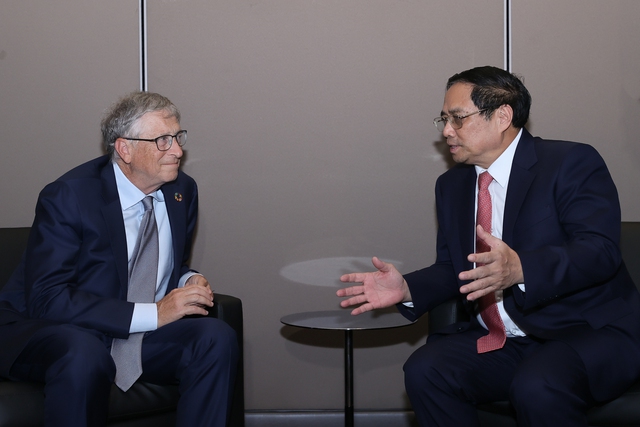 Bill Gates cho biết, Việt Nam rất quan trọng trong chính sách phát triển của Microsoft và các quỹ. Ông sẽ có thông điệp nhân dịp Việt Nam khai trương cơ sở mới của Trung tâm Đổi mới sáng tạo quốc gia - Ảnh: VGP