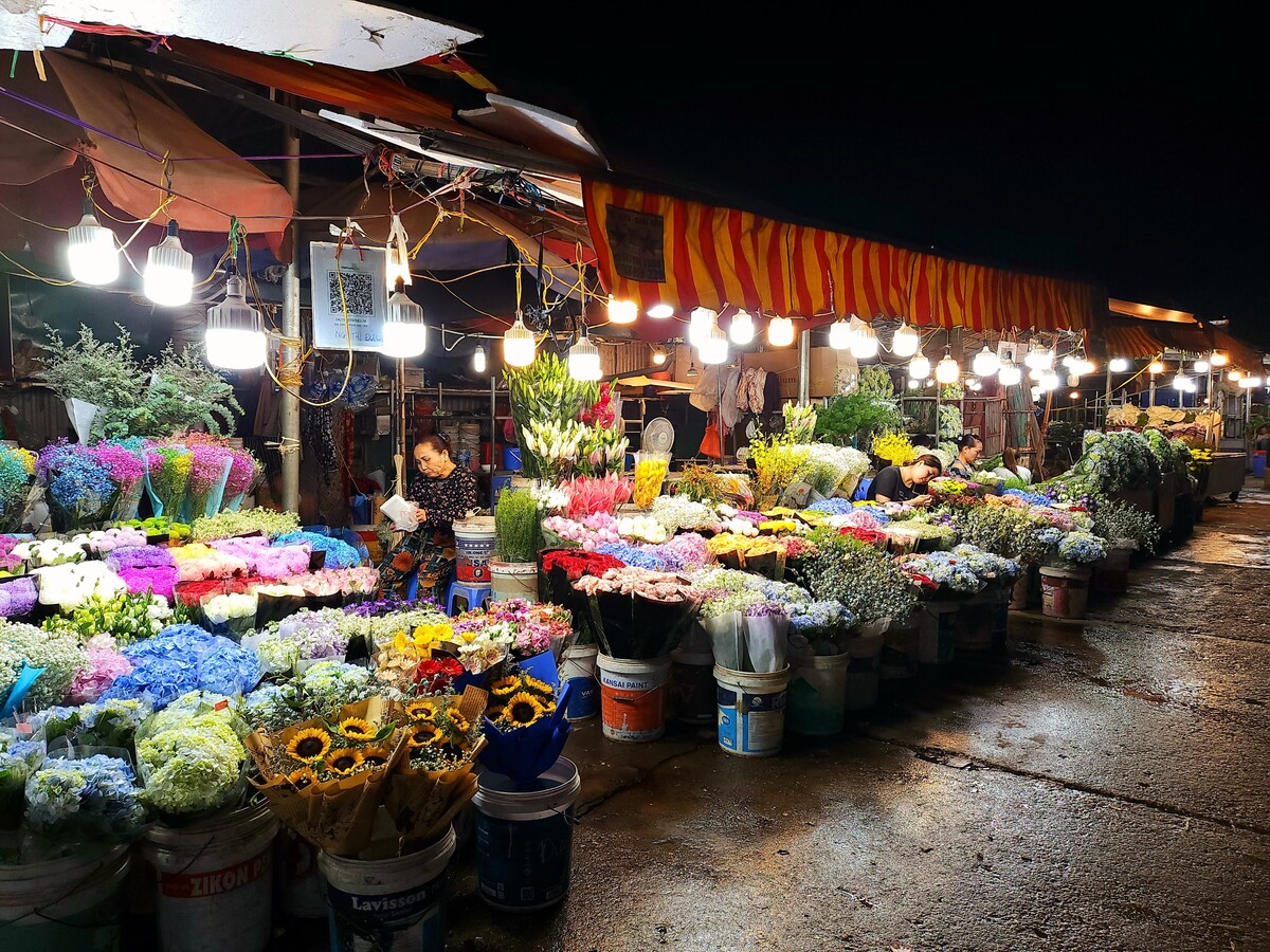 Chợ hoa Quảng An có vị trí tại phường Quảng An, quận Tây Hồ, TP Hà Nội, mở cửa cả ngày, nhưng sẽ nhộn nhịp nhất từ khoảng 19 giờ tối hôm trước đến 5 giờ rạng sáng ngày hôm sau.
