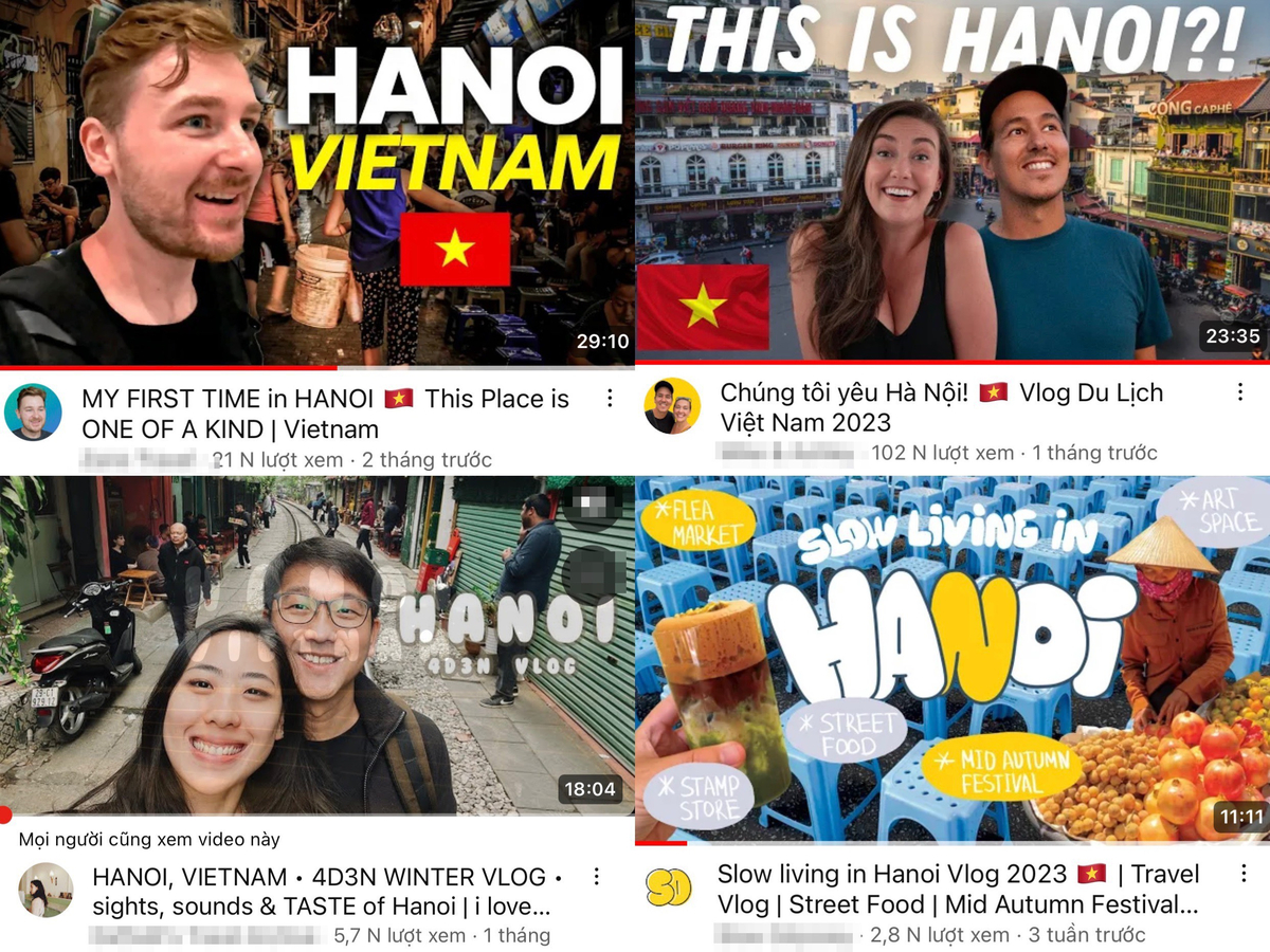 Ghé thăm Hà Nội vào dịp Thu, nhiều Youtuber nước ngoài đã không giấu được sự yêu thích của mình dành cho Thủ đô của Việt Nam thông qua các video được đăng tải lên Youtube. Hầu hết những Youtuber ngày đều 