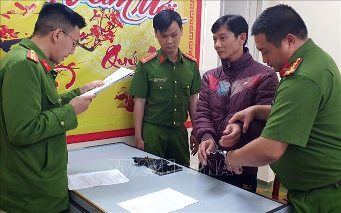 Ngô Thanh Nghĩa - Phó Giám đốc Khu du lịch Làng Cù Lần bị bắt tạm giam. (Ảnh: TTXVN)