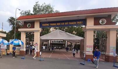 Trường THCS Đại Đồng (Thạch Thất, Hà Nội) nơi em K. theo học. (Ảnh: Đ.T.T.)