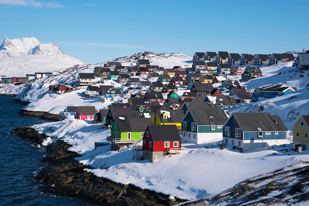 Môt góc Nuuuk - thủ đô và là thành phố lớn nhất của Greenland.
