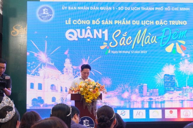 Ông Lê Trương Hiền Hòa, Phó Giám đốc Sở Du lịch TP HCM phát biểu tại sự kiện. (Ảnh: L.H)