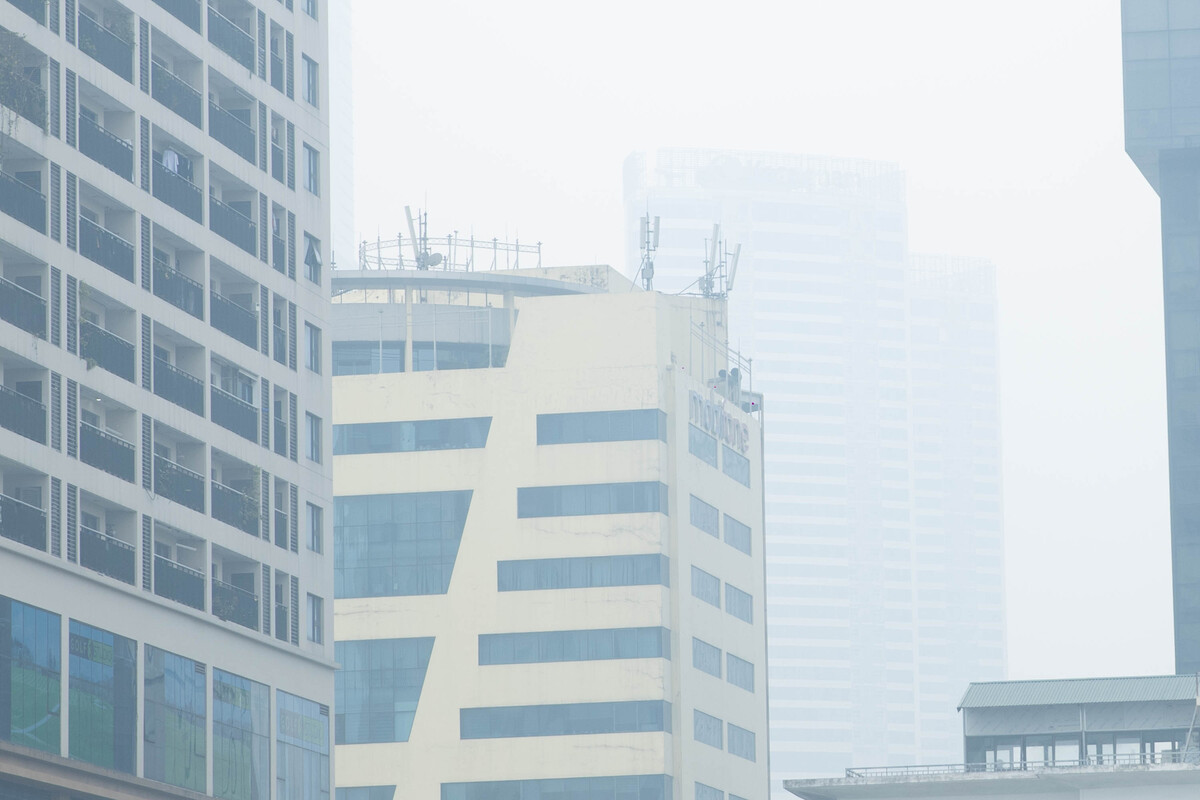 Khu vực được ghi nhận mức độ ô nhiễm không khí ở mức cao trong buổi sáng ngày hôm nay như Hoàn Kiếm, Ba Đình, Cầu Giấy, Thanh Trì...