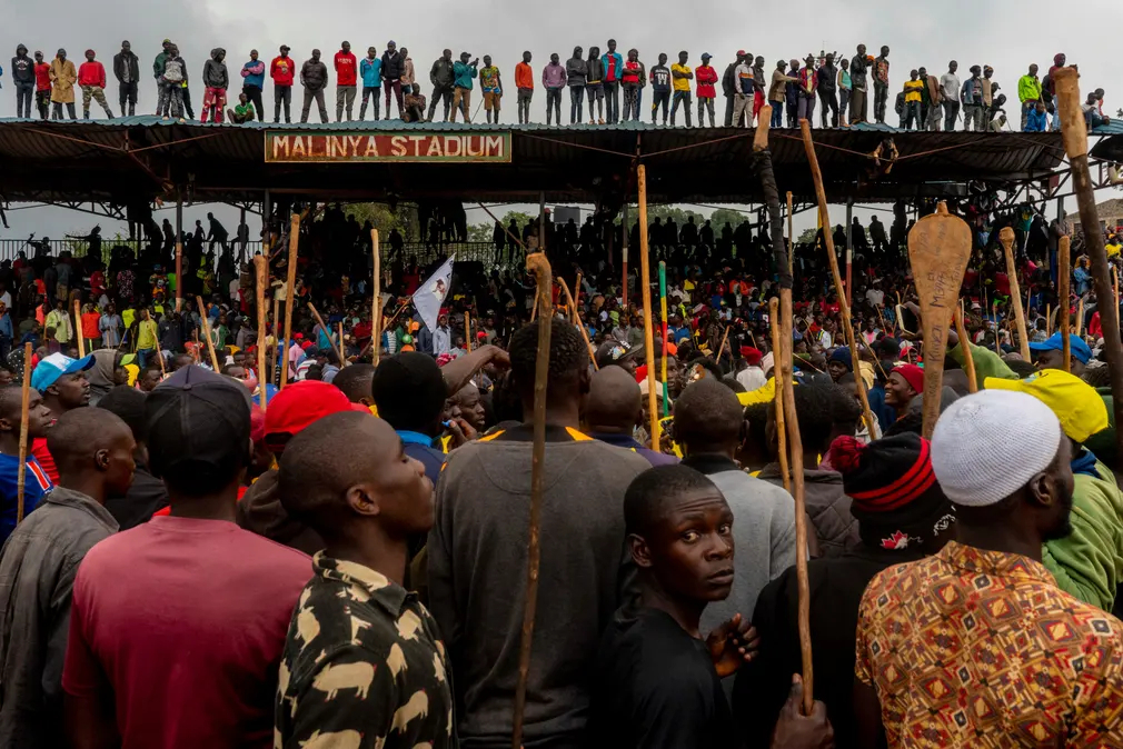 Một giải đấu lớn đánh dấu năm mới tại Sân vận động Malinya (Kakamega, Kenya). (Ảnh: Fredrik Lerneryd/AFP/Getty Images)