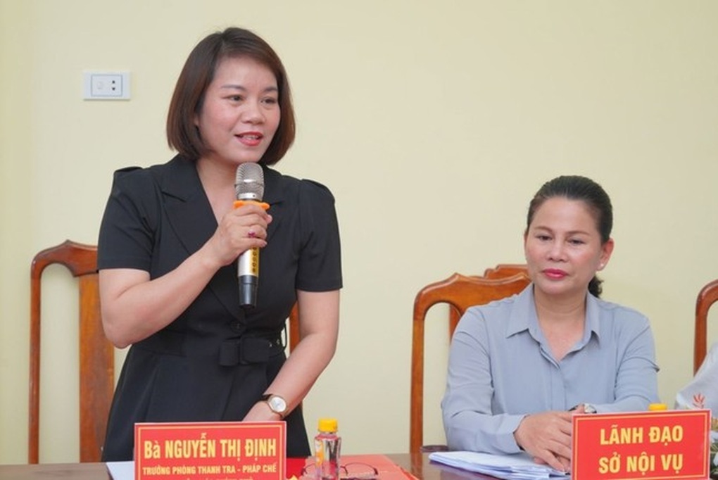 Bà Nguyễn Thị Định, Trưởng phòng Thanh tra - Pháp chế, Ban Tôn giáo Chính phủ.
