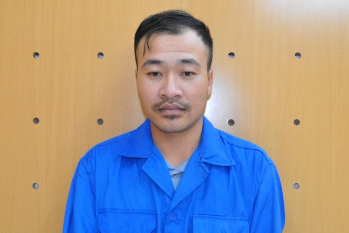 Bùi Văn Lam bị bắt vì bán ma túy cho công nhân. Ảnh: Công an cung cấp    