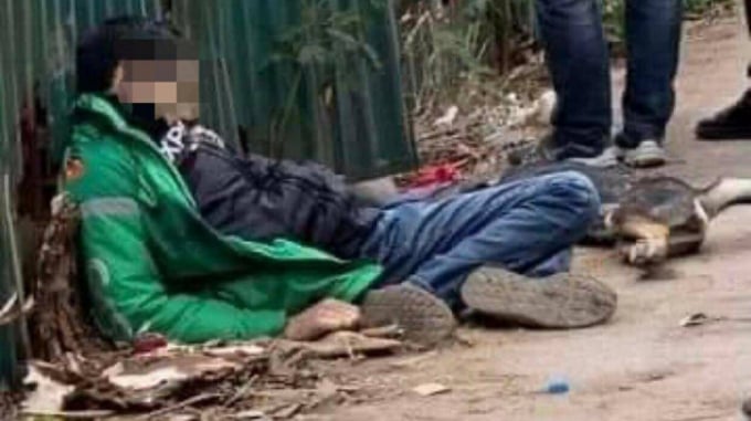 Hiện trường người đàn ông mặc áo Grab bị đánh tử vong trên địa bàn quận Nam Từ Liêm, TP Hà Nội