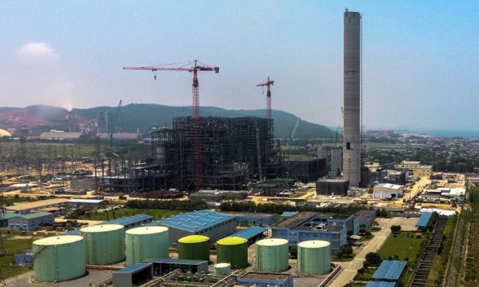 Nhà máy Nhiệt điện BOT Nghi Sơn 2 đang được xây dựng tại KKT Nghi Sơn