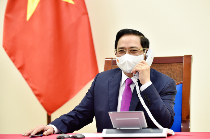 Thủ tướng Chính phủ Phạm Minh Chính đã điện đàm với Thủ tướng Quốc vụ viện nước Cộng hòa nhân dân Trung Hoa Lý Khắc Cường