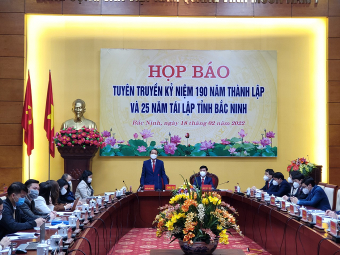 Họp báo tuyên truyền kỷ niệm 190 năm thành lập và 25 năm tái lập tỉnh Bắc Ninh