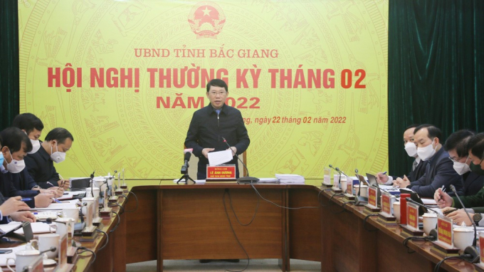 Chủ tịch UBND tỉnh Bắc Giang Lê Ánh Dương kết luận Hội nghị