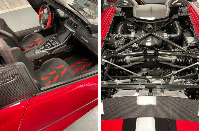 Buồng lái xe của Centenario Roadster mang tính thể thao đi cùng bộ động cơ xe mạnh mẽ | Ảnh: DT