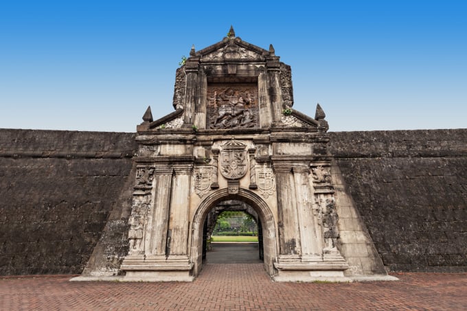 Cổng chính của pháo đài Santiago 