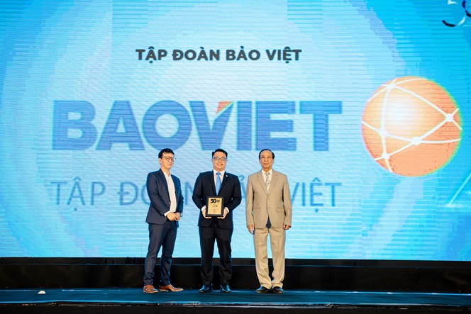 Bảo Việt được vinh danh trong bảng xếp hạng Top 50 Công ty kinh doanh hiệu quả nhất Việt Nam 2020-2021