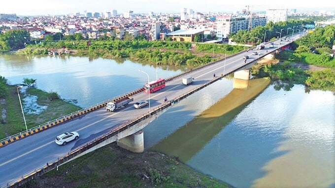 Cầu Xương Giang hướng được huyết mạch trên cao tốc nối Hà Nội - Bắc Giang.