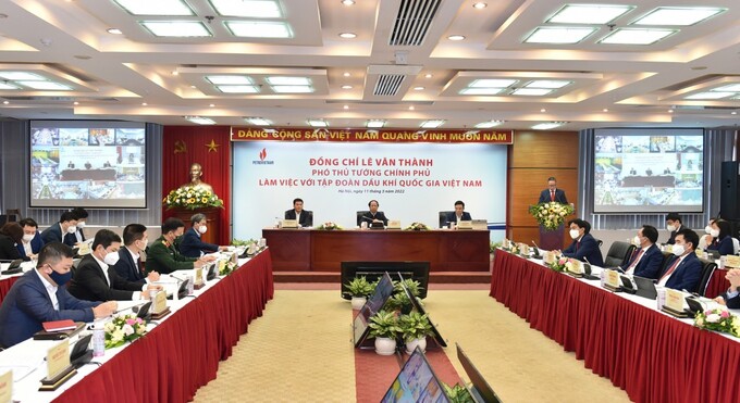 Ngày 11/3, Phó Thủ tướng Chính phủ Lê Văn Thành đã có buổi làm việc với Tập đoàn Dầu khí Quốc gia Việt Nam (PVN)