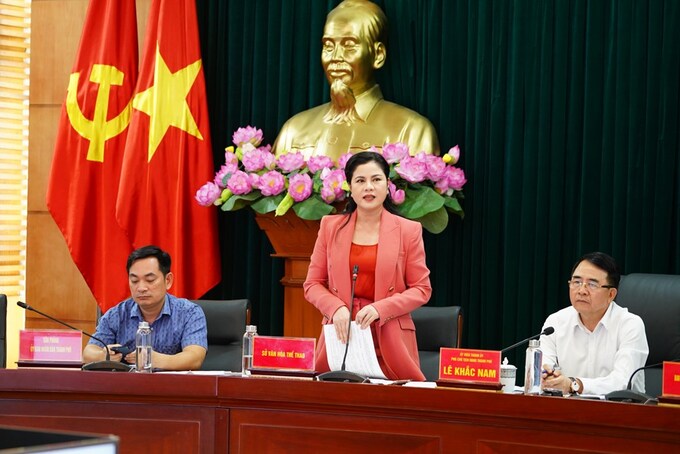 Bà Trần Thị Hoàng Mai - Giám đốc Sở Văn hóa và Thể thao