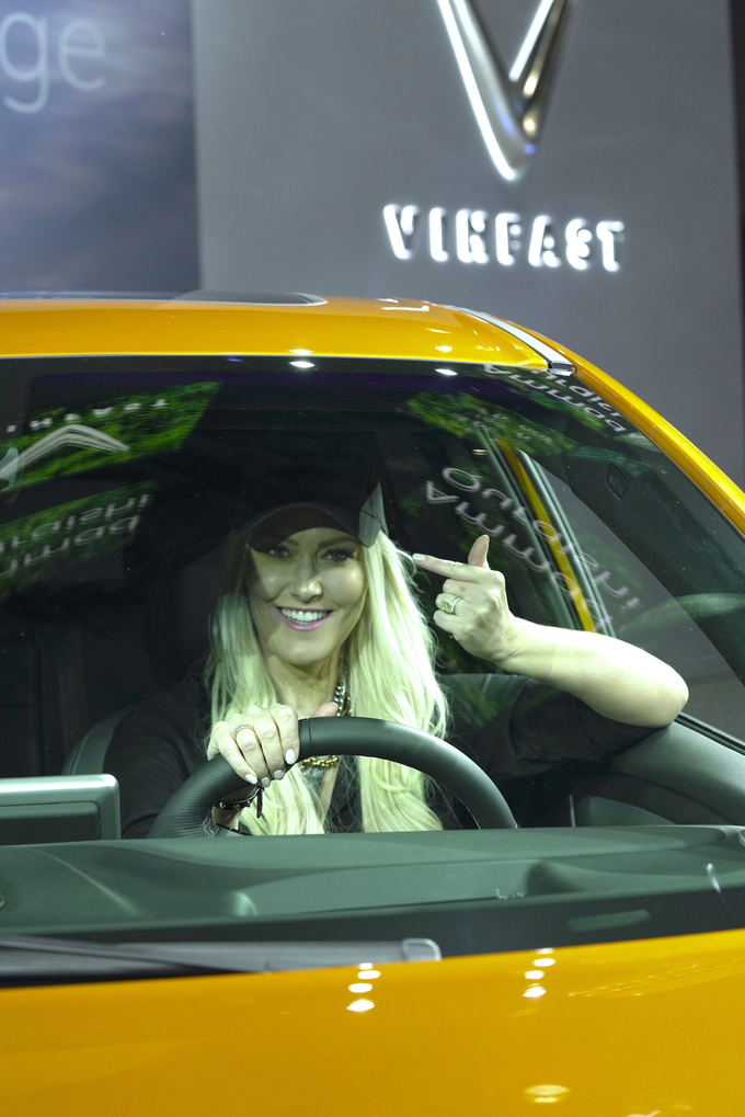Supercar Blondie ấn tượng từ ngoại hình hiện đại tới sức mạnh của mẫu xe Vinfast VF 8. Ảnh Vingroup