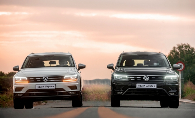 Volkswagen Tiguan Allspace là mẫu SUV 7 nhập khẩu nguyên chiếc với 2 phiên bản gồm Elegance và Luxury S, giá bán lần lượt là 1,699 tỷ và 1,929 tỷ đồng. Ảnh VW
