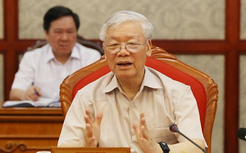 Tổng Bí thư Nguyễn Phú Trọng chủ trì họp Bộ Chính trị, Ban Bí thư để xem xét, thi hành kỷ luật