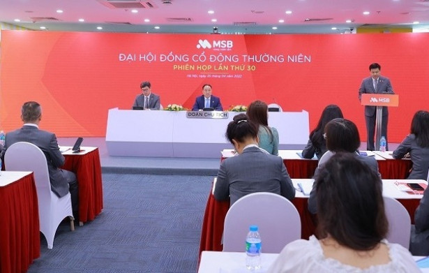 MSB vừa tổ chức đại hội cổ đông thường niên 2022 vào ngày 25/4