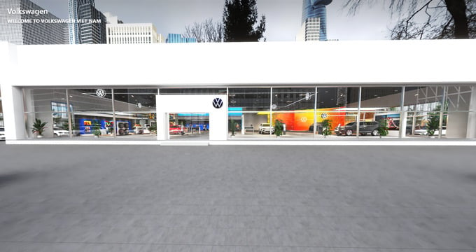 Virtual showroom - showroom ảo của Volkswagen. Ảnh Volkswagen