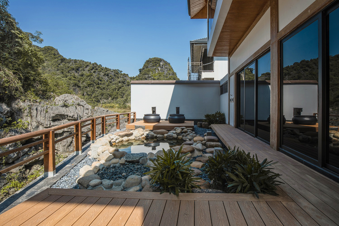 Quy trình tắm onsen chuẩn Nhật được thiết kế trong từng căn biệt thự Sun Onsen Village - Limited Edition. Ảnh Sun Property