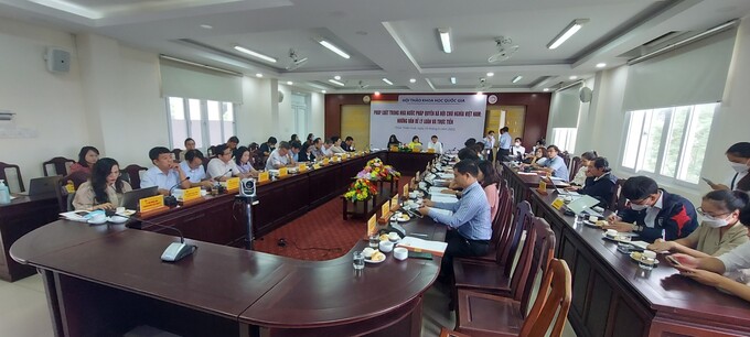 Hội thảo Khoa học quốc gia về chủ đề “Pháp luật trong nhà nước pháp quyền xã hội chủ nghĩa Việt Nam: Những vấn đề lý luận và thực tiễn”