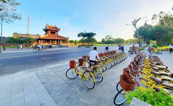 Có khoảng 250 xe đạp được bố trí tại 7 trạm xe đạp công cộng ở TP Huế.
