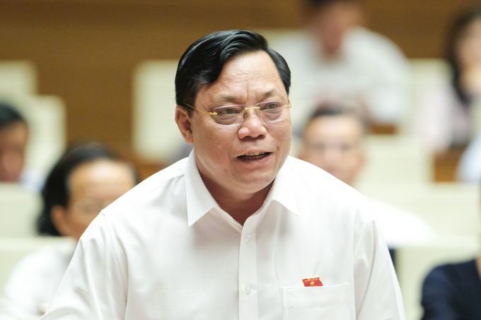 Đại biểu Nguyễn Hải Trung, Trung tướng, Giám đốc Công an Hà Nội. Ảnh: Media Quốc hội