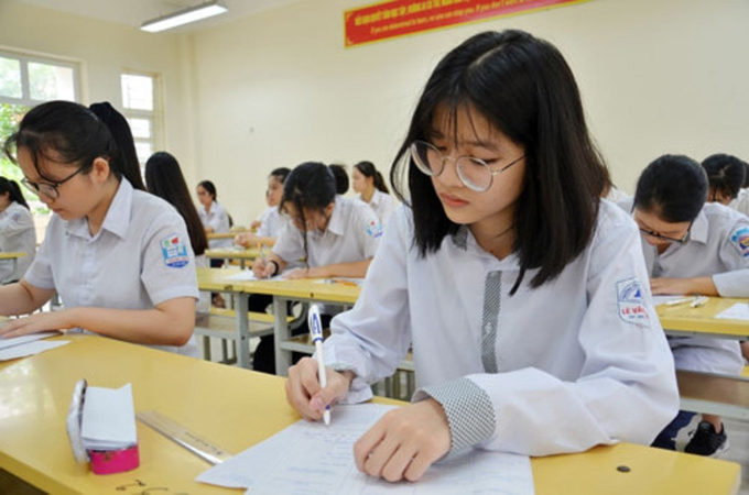 Học sinh lớp 12 Trường THPT ở Bắc Giang tập trung ôn thi tốt nghiệp THPT Quốc gia năm 2022 (ảnh minh họa).