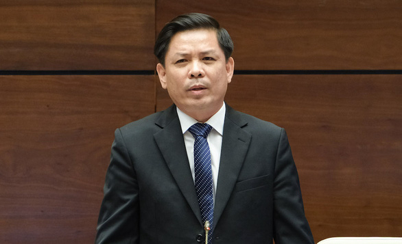 Bộ trưởng Bộ GTVT Nguyễn Văn Thể trả lời chất vấn. Ảnh: Quốc hội