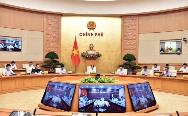 Phó Thủ tướng Lê Văn Thành chủ trì cuộc họp Ban Chỉ đạo của Chính phủ triển khai thực hiện Dự án Cảng Hàng không quốc tế Long Thành - Ảnh: VGP/Đức Tuân