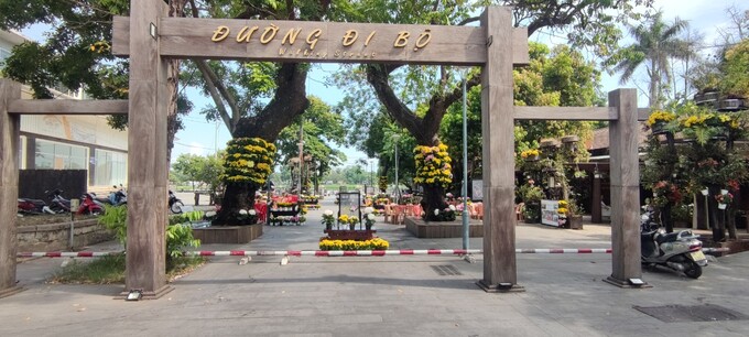 Công viên nằm trên đường Lê Lợi một trong những địa điểm tổ chức nhiều chương trình, hoạt động dịp Festival Huế 2022. Ảnh: Công Thanh