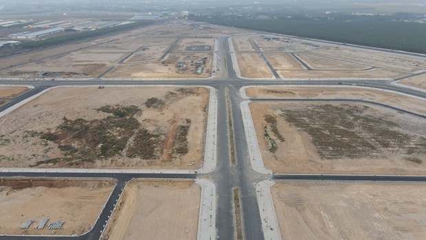 Toàn cảnh Khu tái định cư Lộc An-Bình Sơn phục vụ dự án Sân bay Long Thành - Ảnh: TTXVN