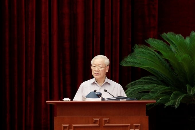 Tổng Bí thư Nguyễn Phú Trọng phát biểu kết luận Hội nghị