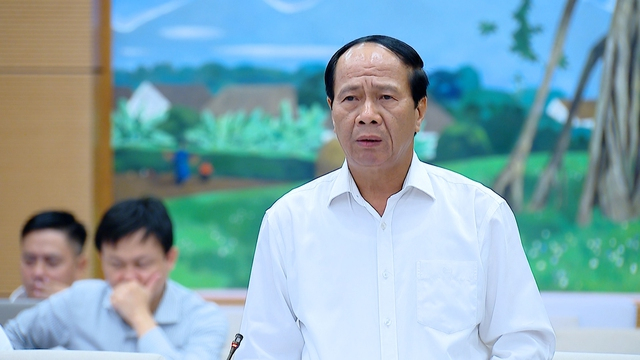 Phó Thủ tướng Lê Văn Thành phát biểu tại phiên họp - Ảnh VGP/Đức Tuân
