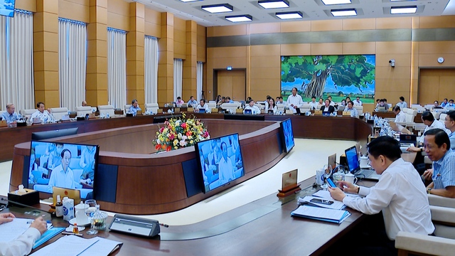 Phó Thủ tướng Lê Văn Thành phát biểu tại phiên họp - Ảnh VGP/Đức Tuân