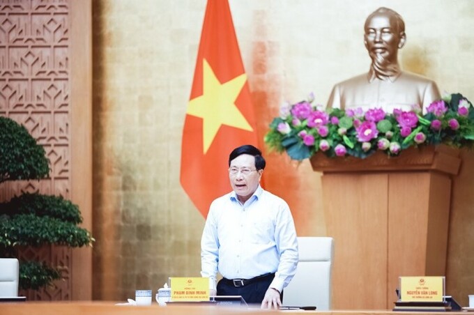 Phó Thủ tướng Thường trực Chính phủ, Chủ tịch Ủy ban ATGT Quốc gia Phạm Bình Minh phát biểu khai mạc Hội nghị